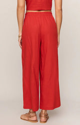 Scout Linen Pant - Chili Pepper
