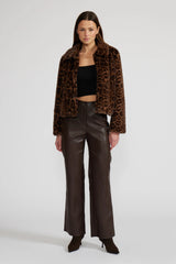 Bambi Faux Fur Leopard Jacket