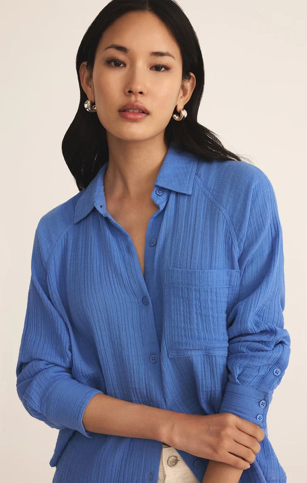 The Perfect Airy Top - Bay Blue