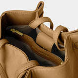 Celina Suede Bucket Bag - Camel