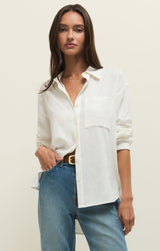 Alfie Button Up Shirt - White