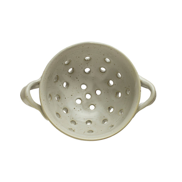 Cream Stoneware Berry Bowl