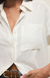Alfie Button Up Shirt - White