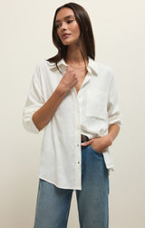 Alfie Button Up Shirt - White