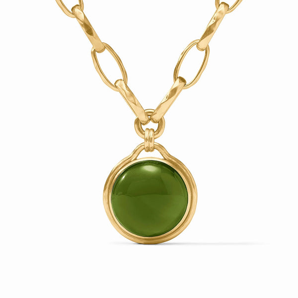 Solara Statement Necklace - Palmetto Green