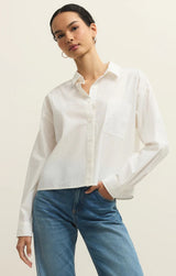 Lisette Poplin Shirt - White