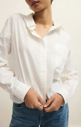 Lisette Poplin Shirt - White