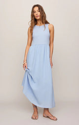 Charlotte Midi Dress - Blue Light