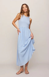 Charlotte Midi Dress - Blue Light