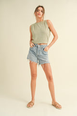 Sage Twist Top