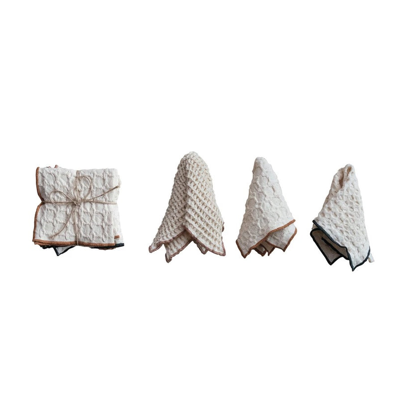 Cotton Waffle Weave Dish Cloth - Set of Three