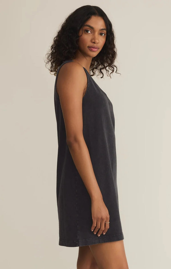 Sloane V Neck Mini Dress - Black