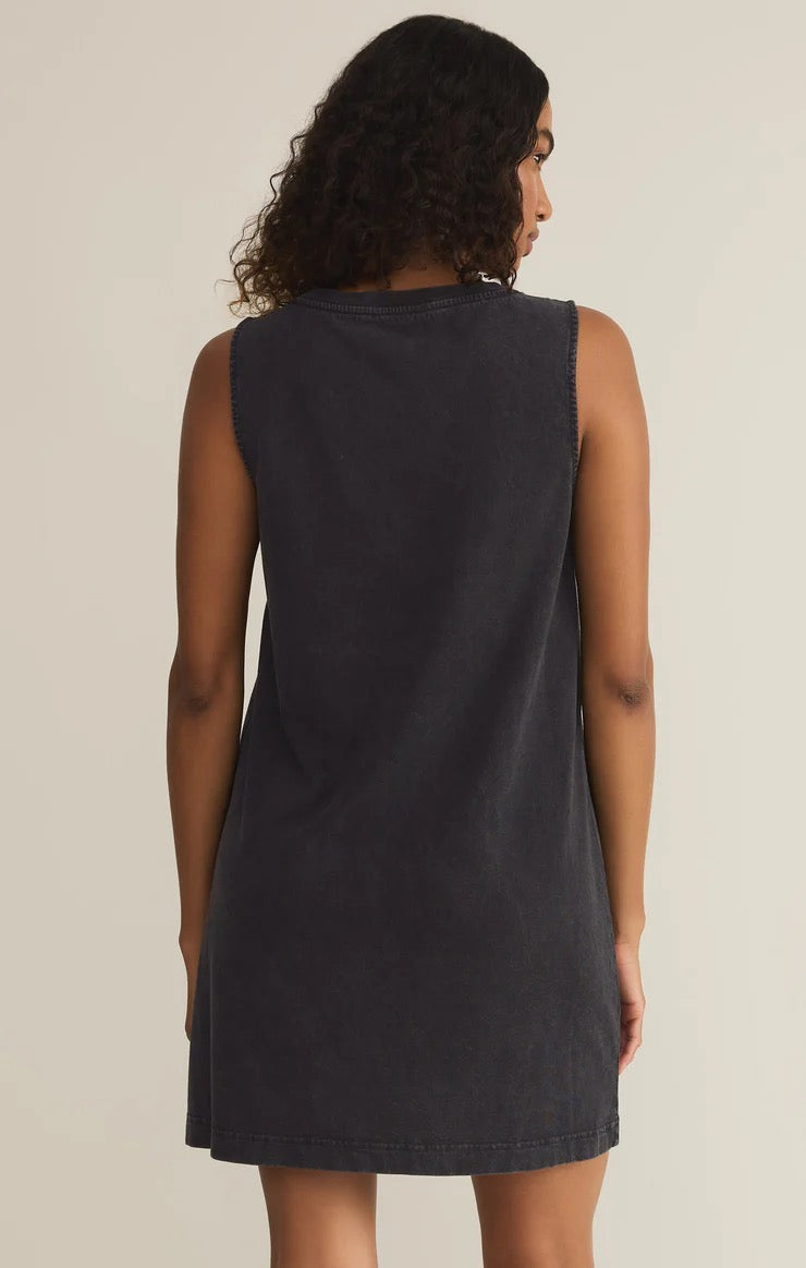 Sloane V Neck Mini Dress - Black