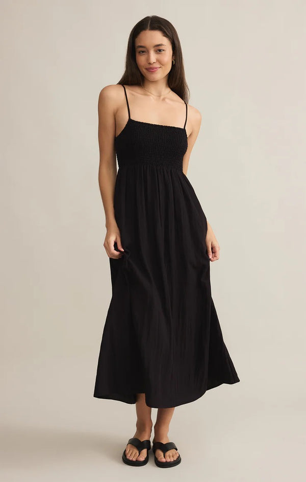 Beachside Midi Dress - Black