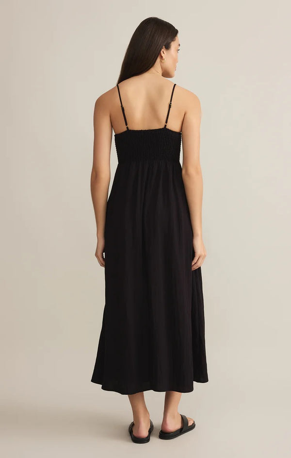 Beachside Midi Dress - Black