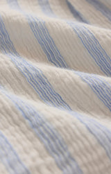 Helena Striped Gauze Shirt - Sea Salt