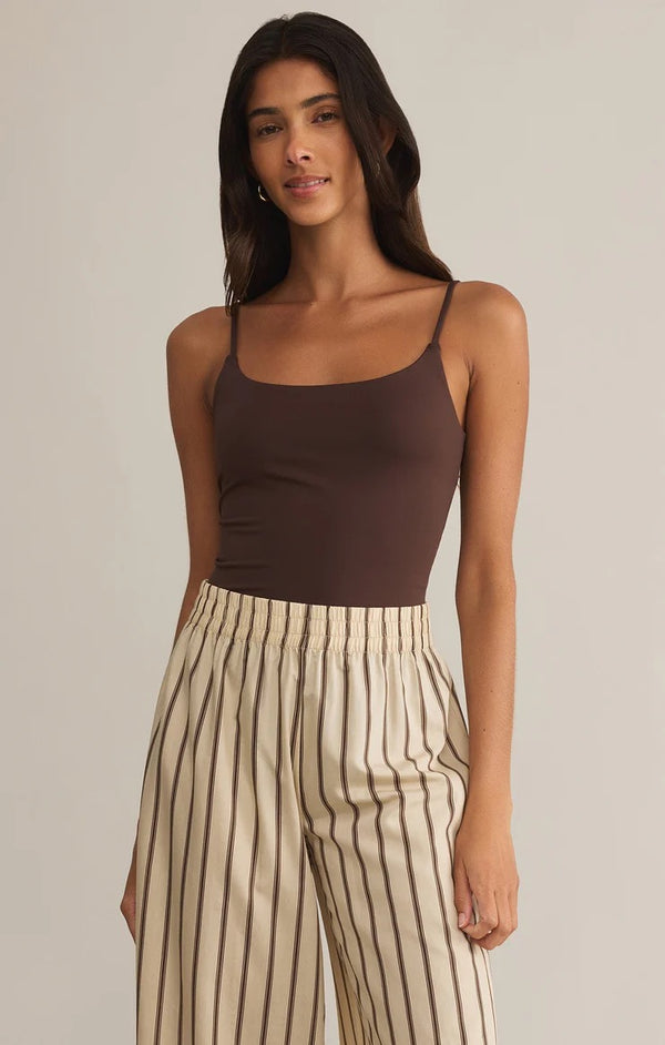 Luxe Smooth Jersey Bodysuit - Lava Rock