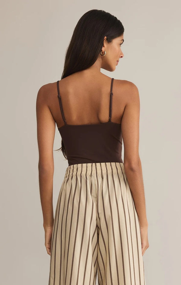 Luxe Smooth Jersey Bodysuit - Lava Rock