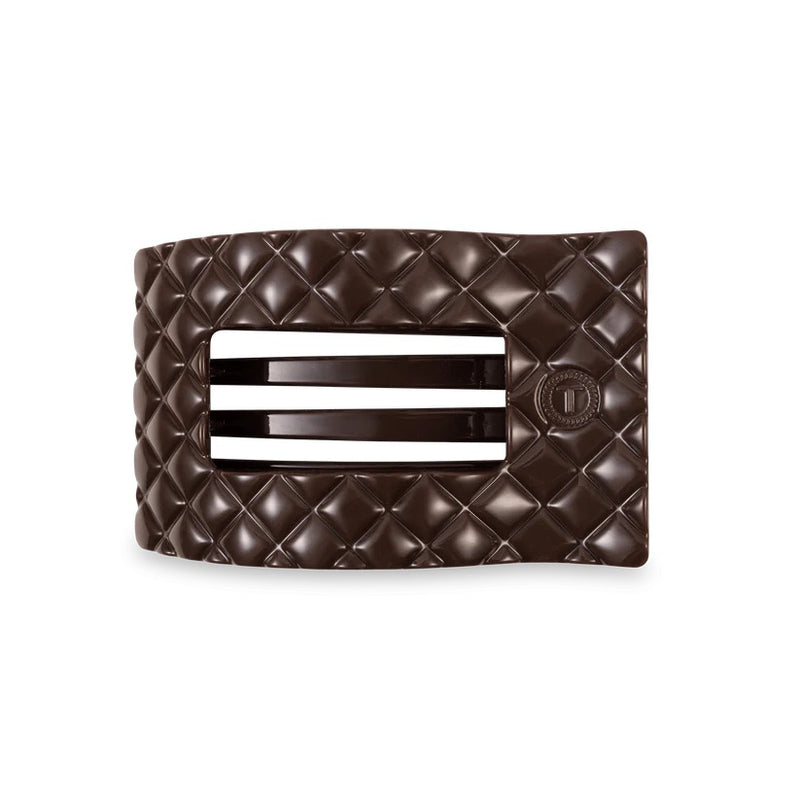 Teleties Trust Taupe Flat Rectangle Clip - Medium