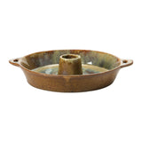 Stoneware Dish + Center Toothpick Holder