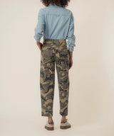 Ashton Wide Leg Barrel Jean - Olive