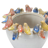 Colorful Birds Planter - Large