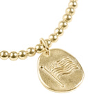 Inspire America Gold Disc Bracelet - Classic 3mm Gold