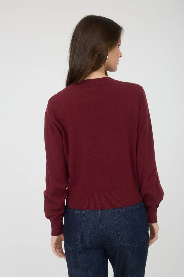 Classic Crewneck Sweater - Burgundy