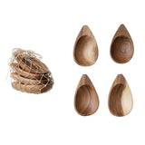 Acacia Wood Bowls - Set of Four