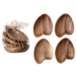 Acacia Wood Bowls - Set of Four