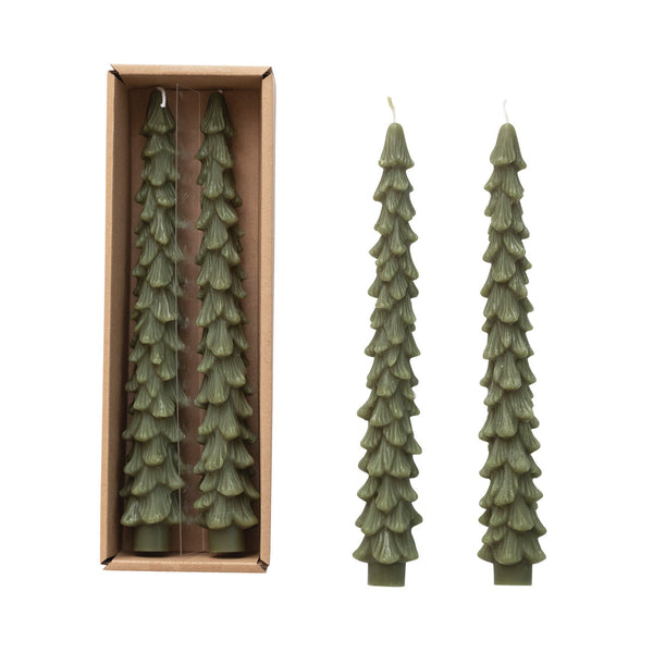 Tree Shaped Taper Candles - Forest