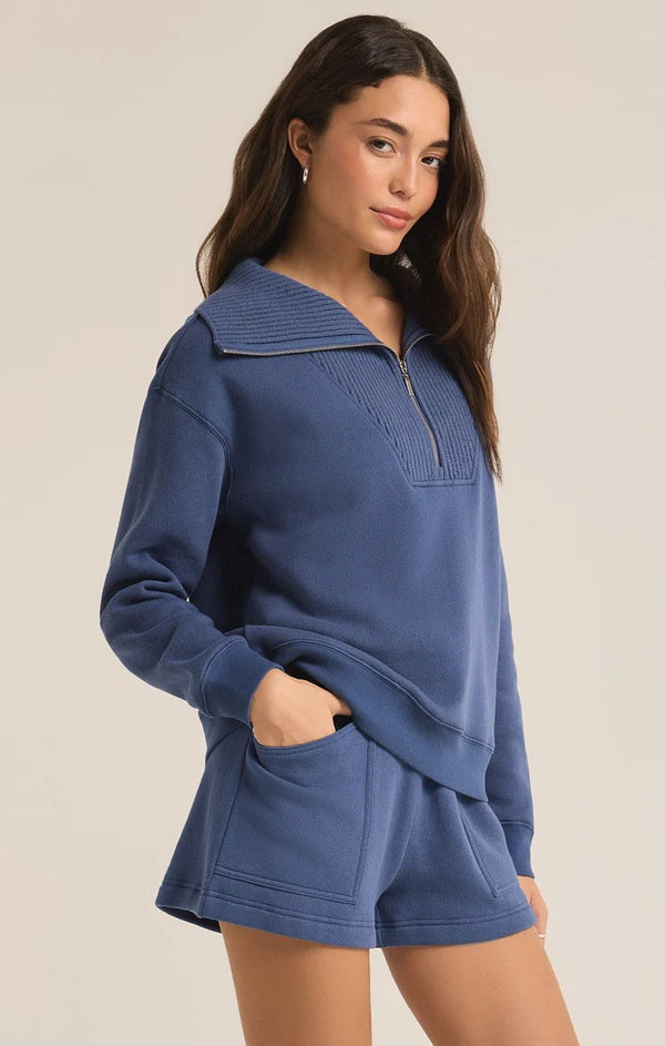 Sonata Fleece Sweatshirt - True Navy