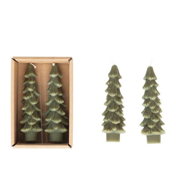 Tree Shaped Taper Candles - Forest