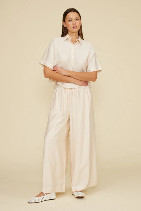 Bea Flowy Pants - Champagne