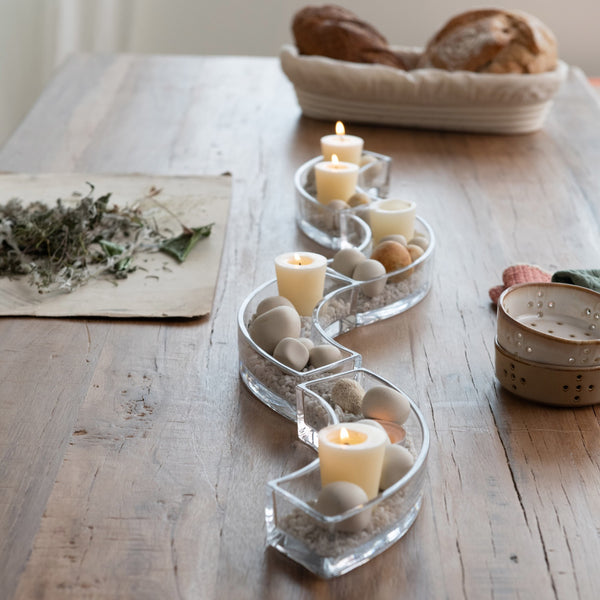 Glass Dish + Votive Holder