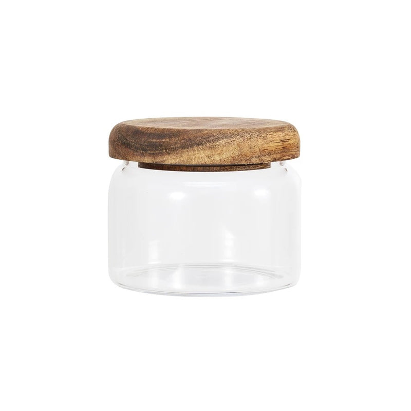 Glass Canister + Acacia Wood Lid