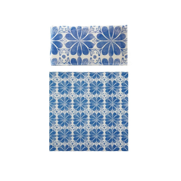 Blue Tile Cocktail Napkins