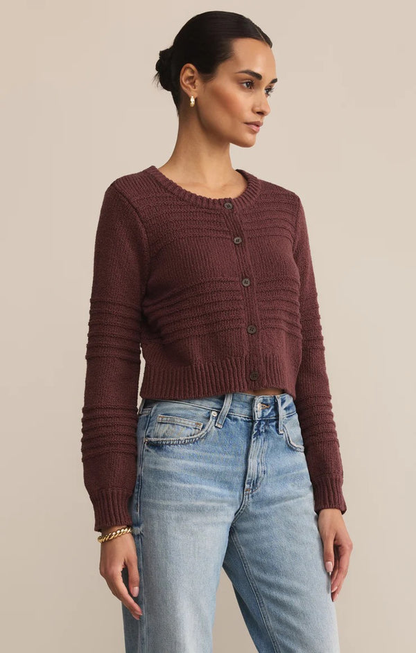 Between the Lines Cardigan - Sandlewood