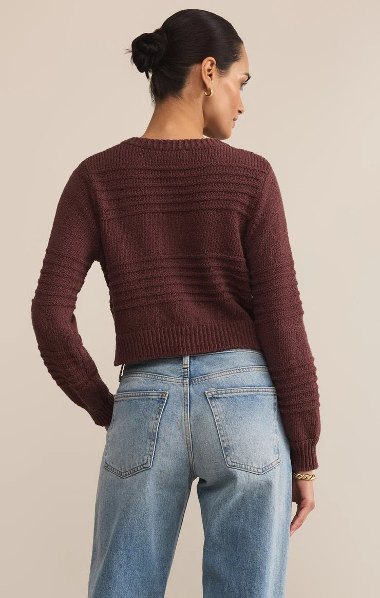 Between the Lines Cardigan - Sandlewood