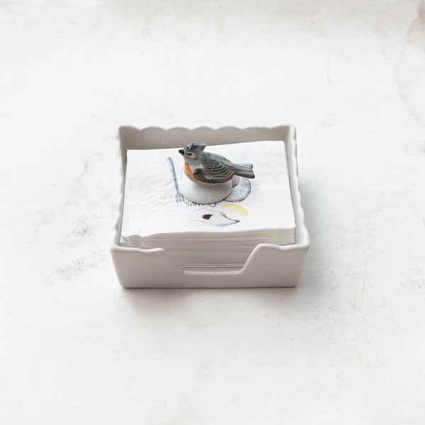 Avian Grace Stoneware Napkin Holder