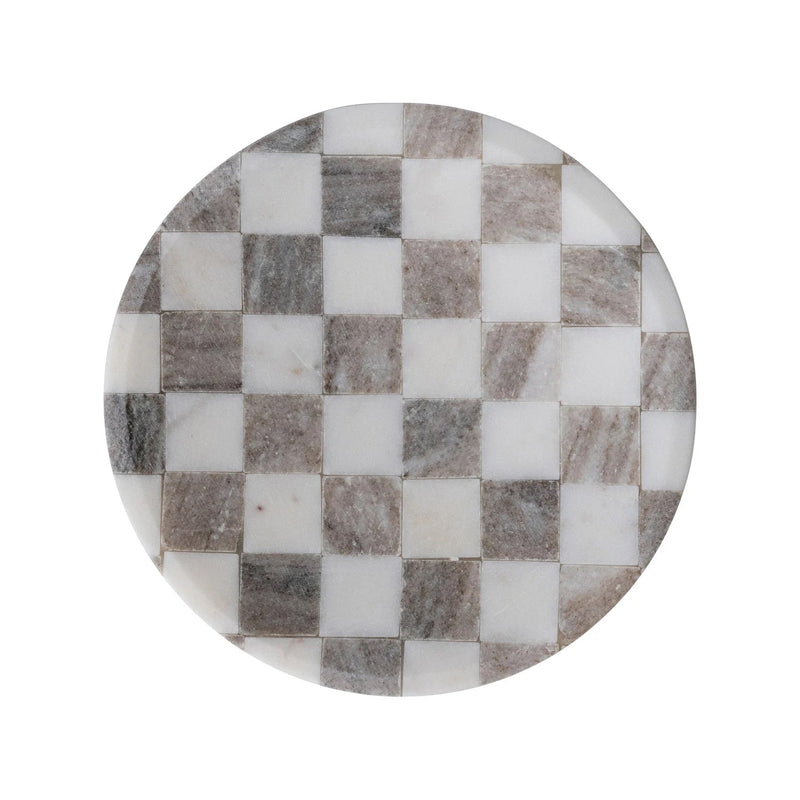 Checkered Marble Tray