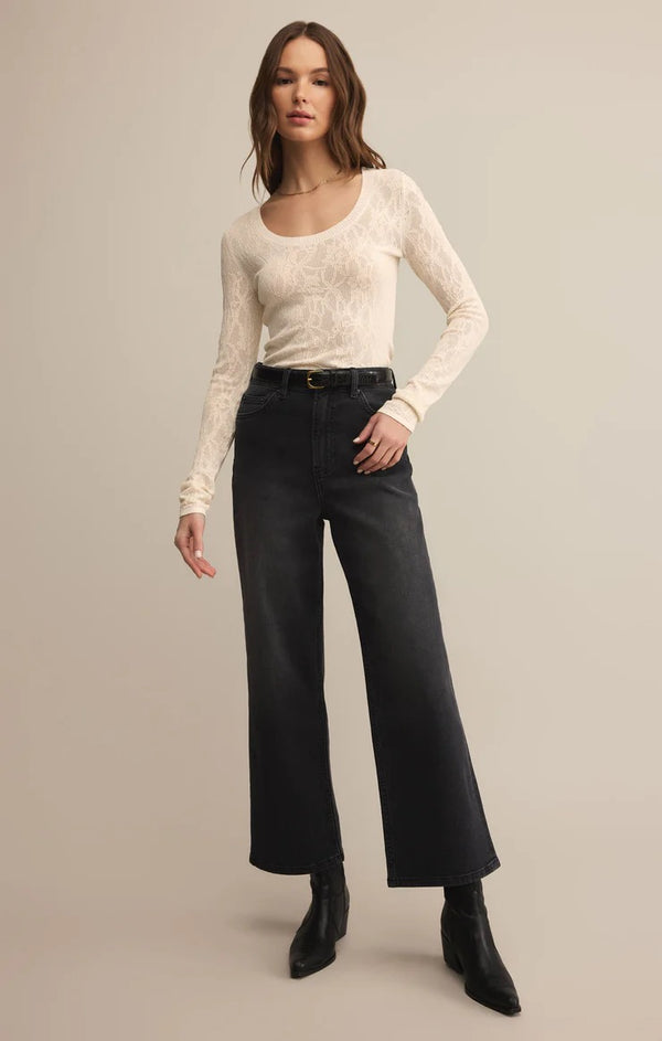 Tibi Scoop Neck Mesh Sweater