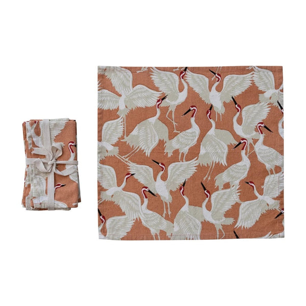 Crane Cloth Napkins Set of 4