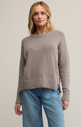 Beck Textured Sweater - Light Tavern