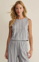 Sloane Knit Striped Tank - Summer Stone
