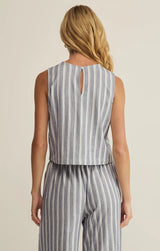 Sloane Knit Striped Tank - Summer Stone