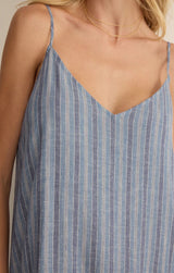 Sandcomber Striped Midi Dress - Indigo