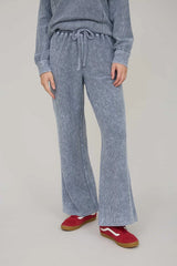 Chloe Ribbed Lounge Pants - Indigo