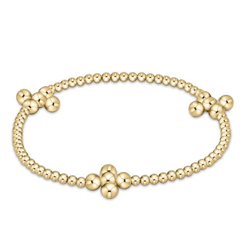 Classic 2.5 mm Beaded Signature Cross - 4mm