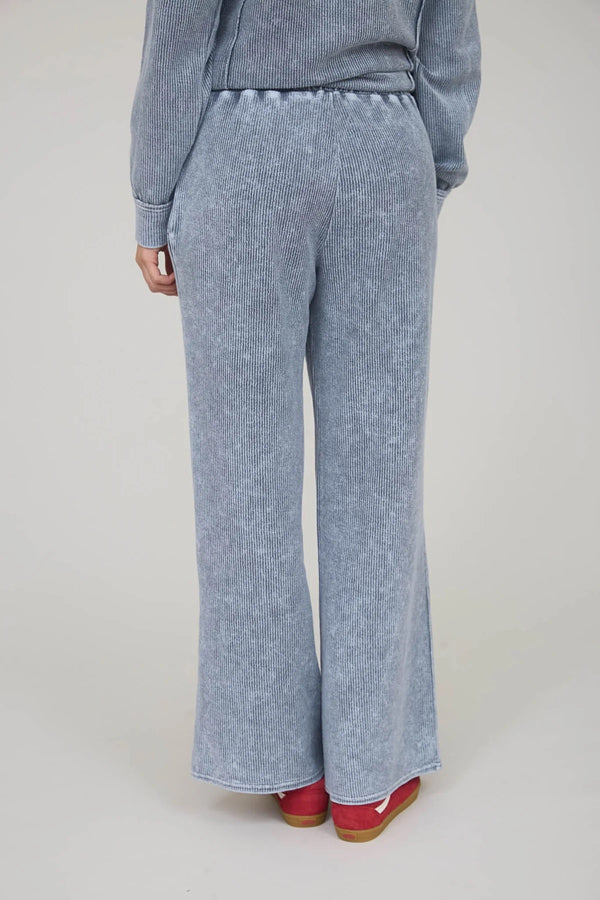 Chloe Ribbed Lounge Pants - Indigo